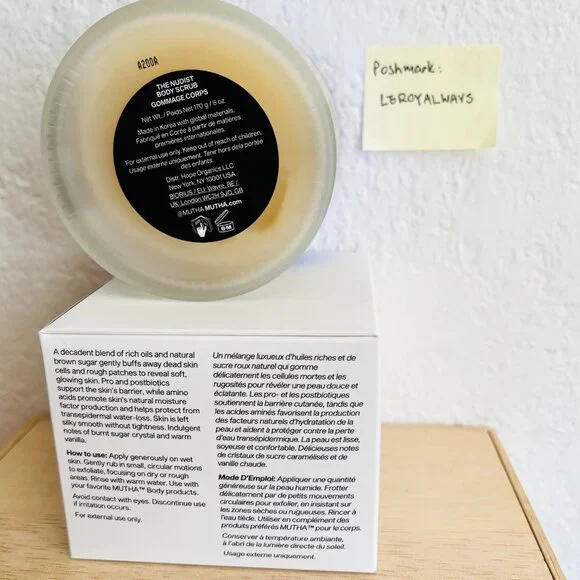 🎀 Bundle Discount 🎀 MUTHA Nudist Body Scrub BNIB 170g / 6oz - Picture 2 of 3